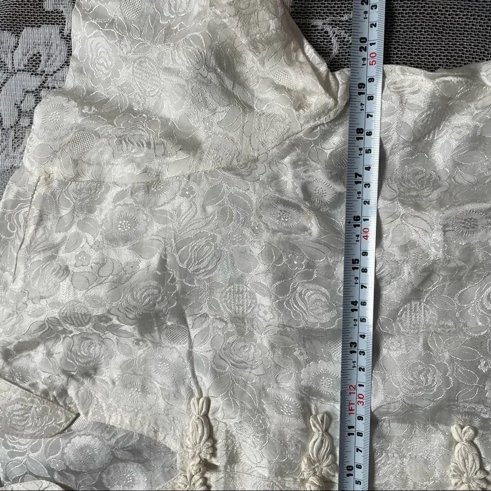 Asian 2 Piece Silky White Pyjama Set - Picture 8 of 16